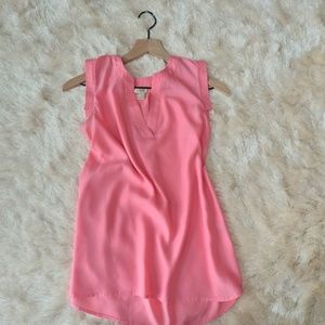 J crew Pink tank top tunic blouse